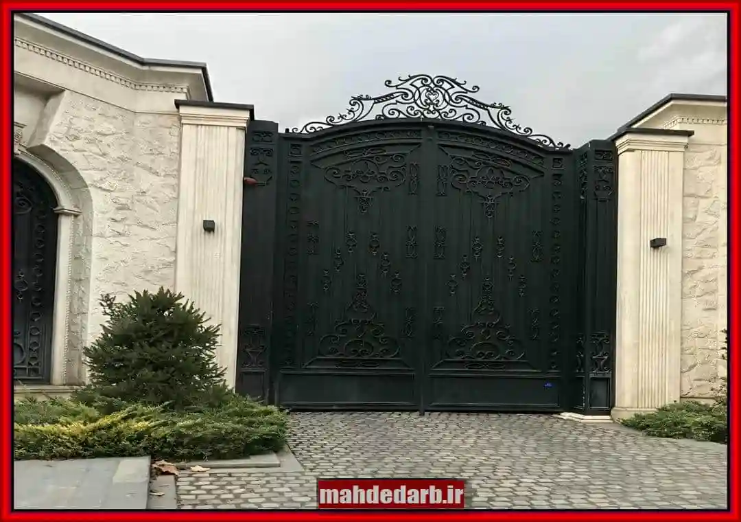 درب باغ ویلایی ساده و شیک درب باغ ویلایی ساده و شیک