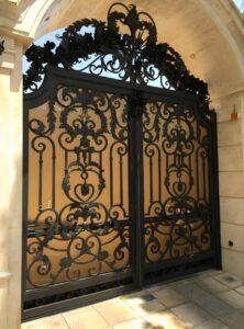 قیمت درب فرفورژه فلزی حیاطی