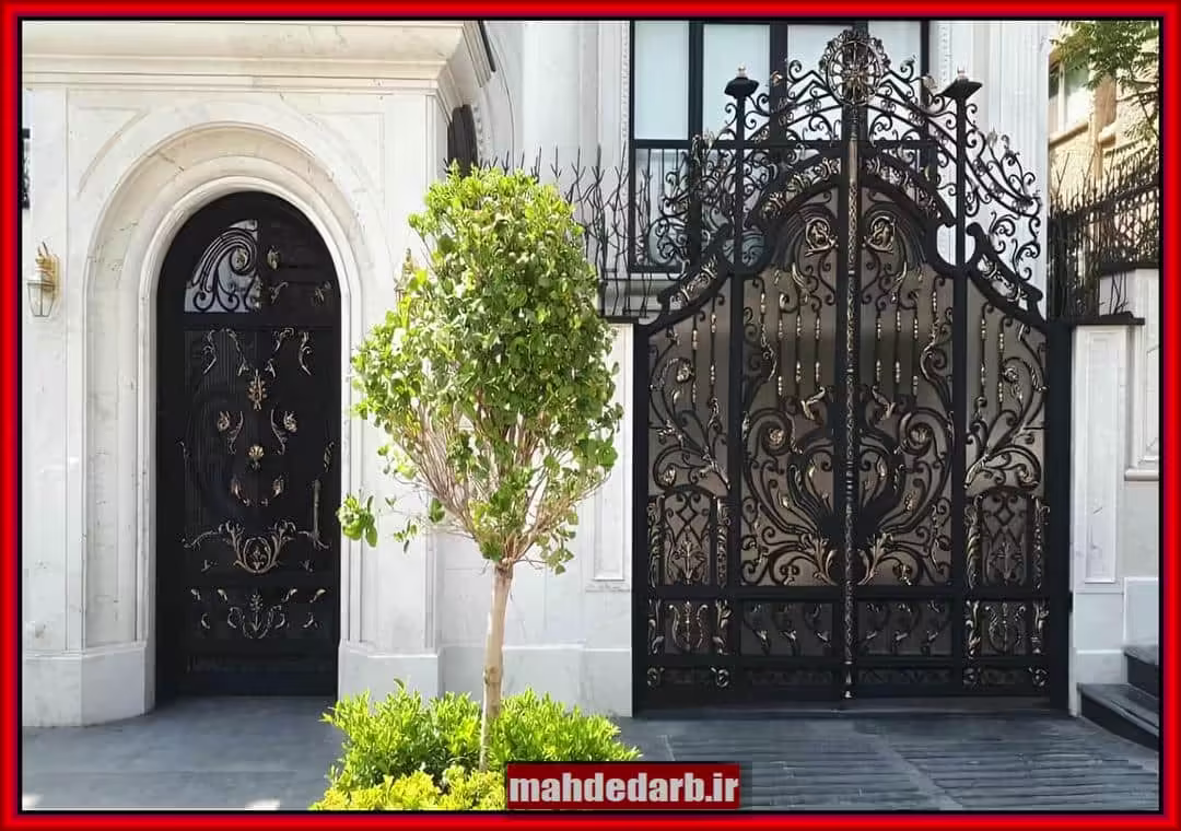 نصب درب فرفورژه تک لنگه و دو لنگه نصب درب فرفورژه تک لنگه و دو لنگه