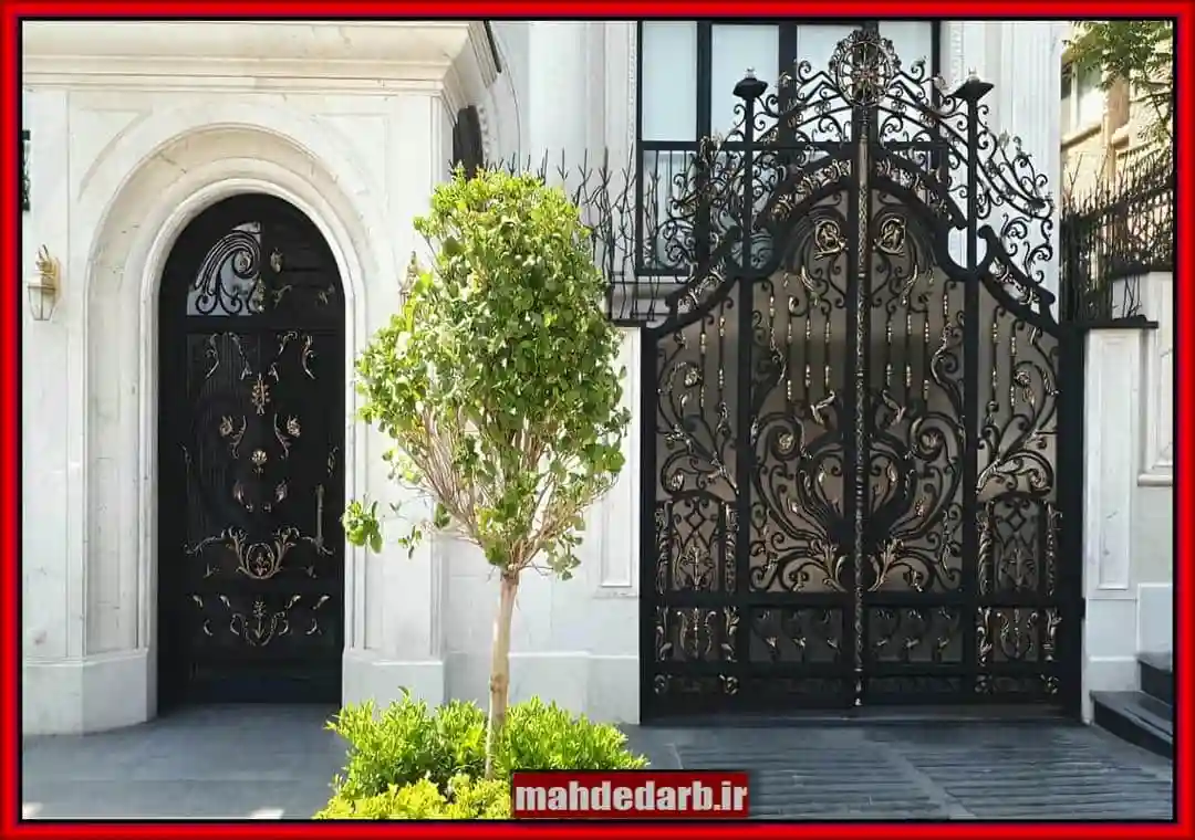 درب حیاط ویلایی مدرن و تک لنگه درب حیاط ویلایی مدرن و تک لنگه