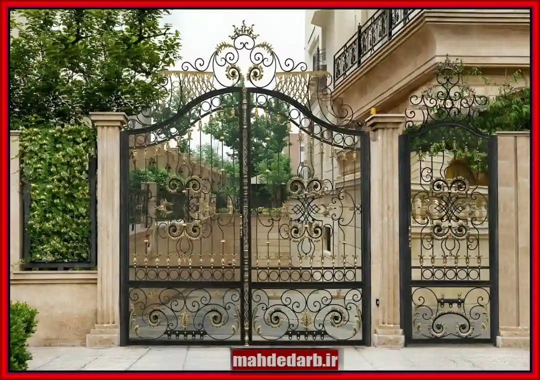 ساخت و نصب درب فرفورژه ویلایی ساخت و نصب درب فرفورژه ویلایی