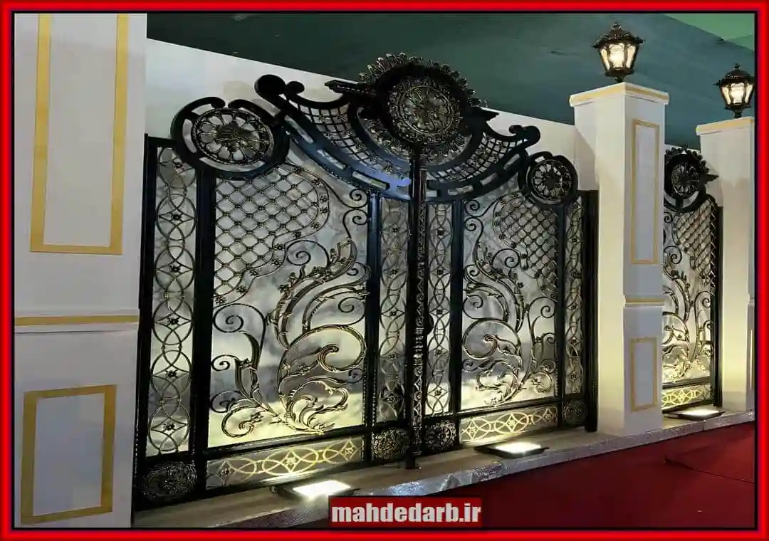 درب فرفورژه ثامن مدل ترک برای ویلا درب فرفورژه ثامن مدل ترک برای ویلا