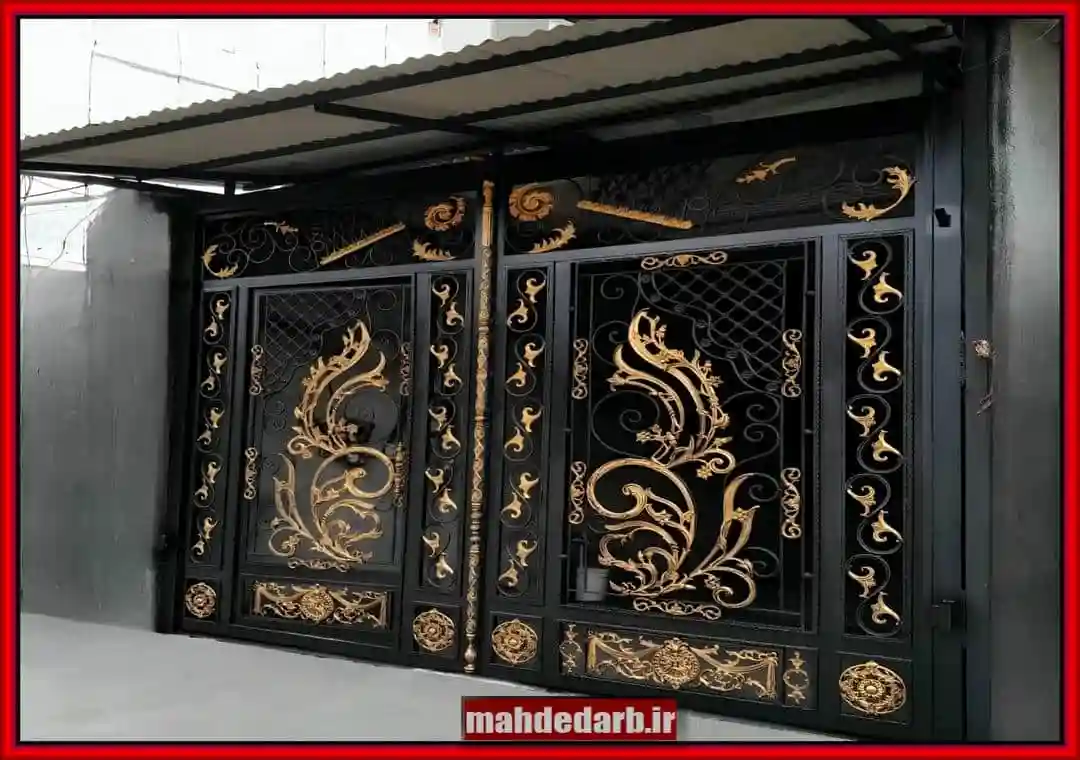 درب فرفورژه باغ برای ویلاهای وسیع درب فرفورژه باغ برای ویلاهای وسیع