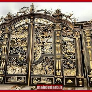 قیمت طراحی درب حیاط و پارکینگ با فرفورژه قیمت طراحی درب حیاط و پارکینگ با فرفورژه