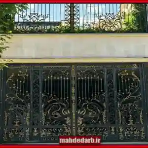 درب حیاط و پارکینگ فرفورژه کلاسیک درب حیاط و پارکینگ فرفورژه کلاسیک