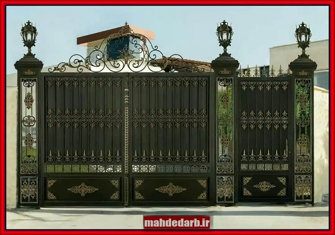 درب ویلایی فرفورژه مدرن و زیبا درب ویلایی فرفورژه مدرن و زیبا