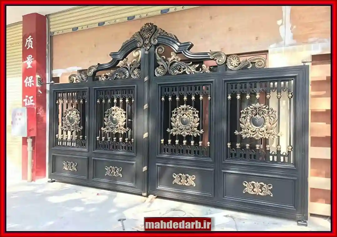 درب حیاط ویلایی ساده و شیک