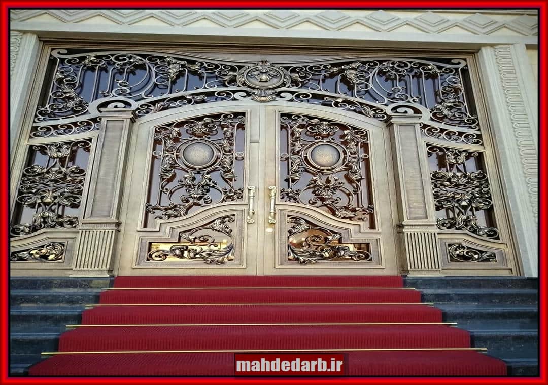 درب ورودی ویلایی شیشه ای