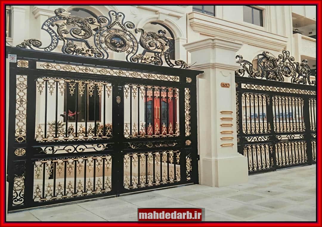 طراحی درب مجموعه ویلایی مدرن