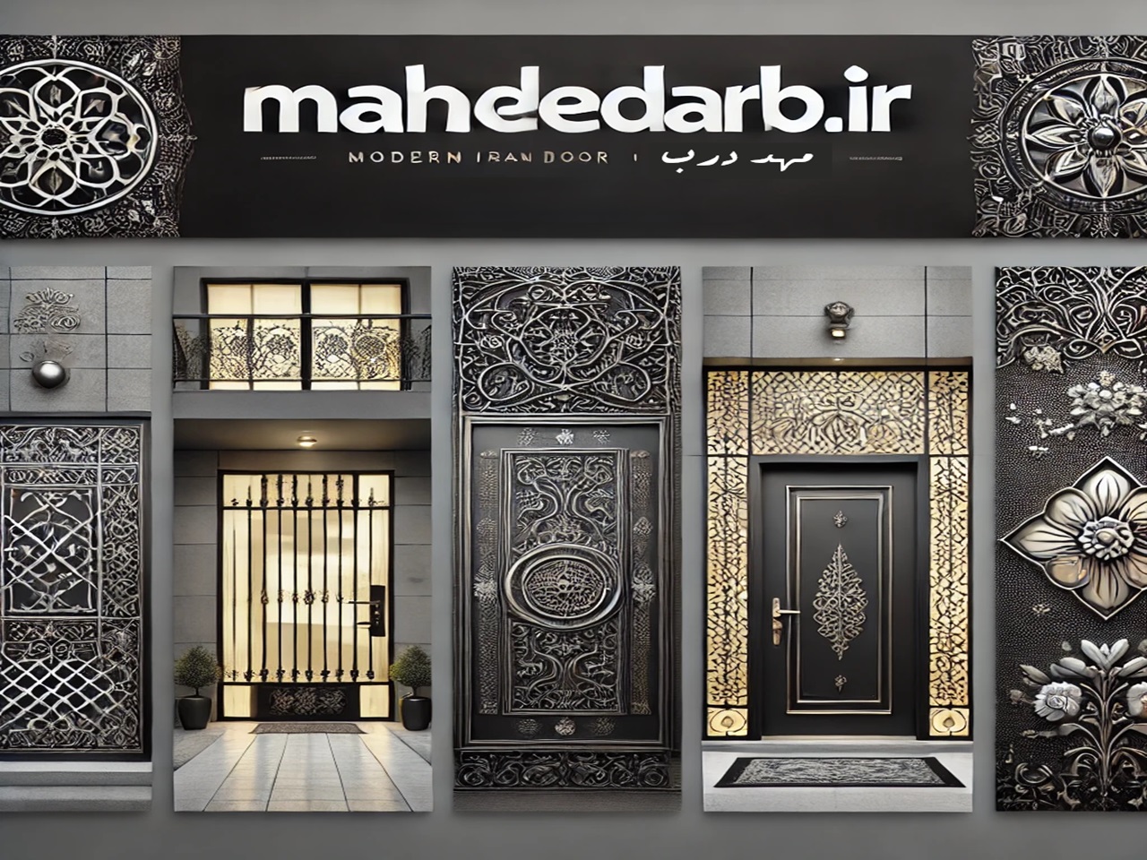 درب فرفورژه ویلایی | مهد درب درب فرفورژه ویلایی