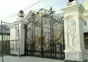 انواع درب فرفورژه فلزی حیاطی