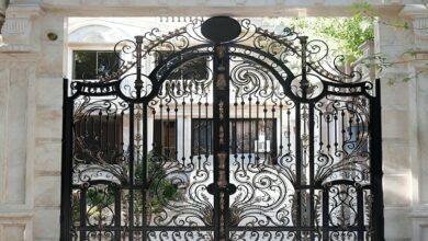 درب حیاط مهندسی ساز