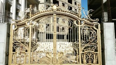 تولید کننده در آهنی ورودی ساختمان