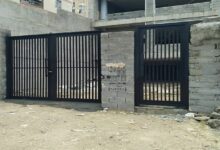 درب حیاط ساده و زیبا