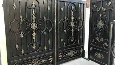 نقشه ساخت و طراحی درب حیاط