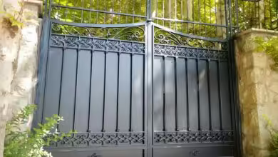 درب آهنی ساده ورودی ساختمان