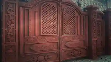 درب حیاط ساده و شیک