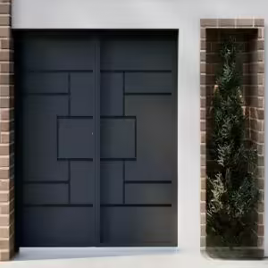 درب حیاط آهنی مدرن درب حیاط آهنی مدرن