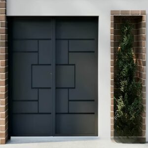 درب حیاط آهنی مدرن