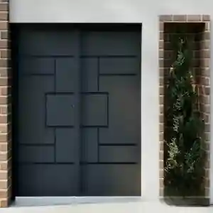 درب حیاط آهنی مدرن