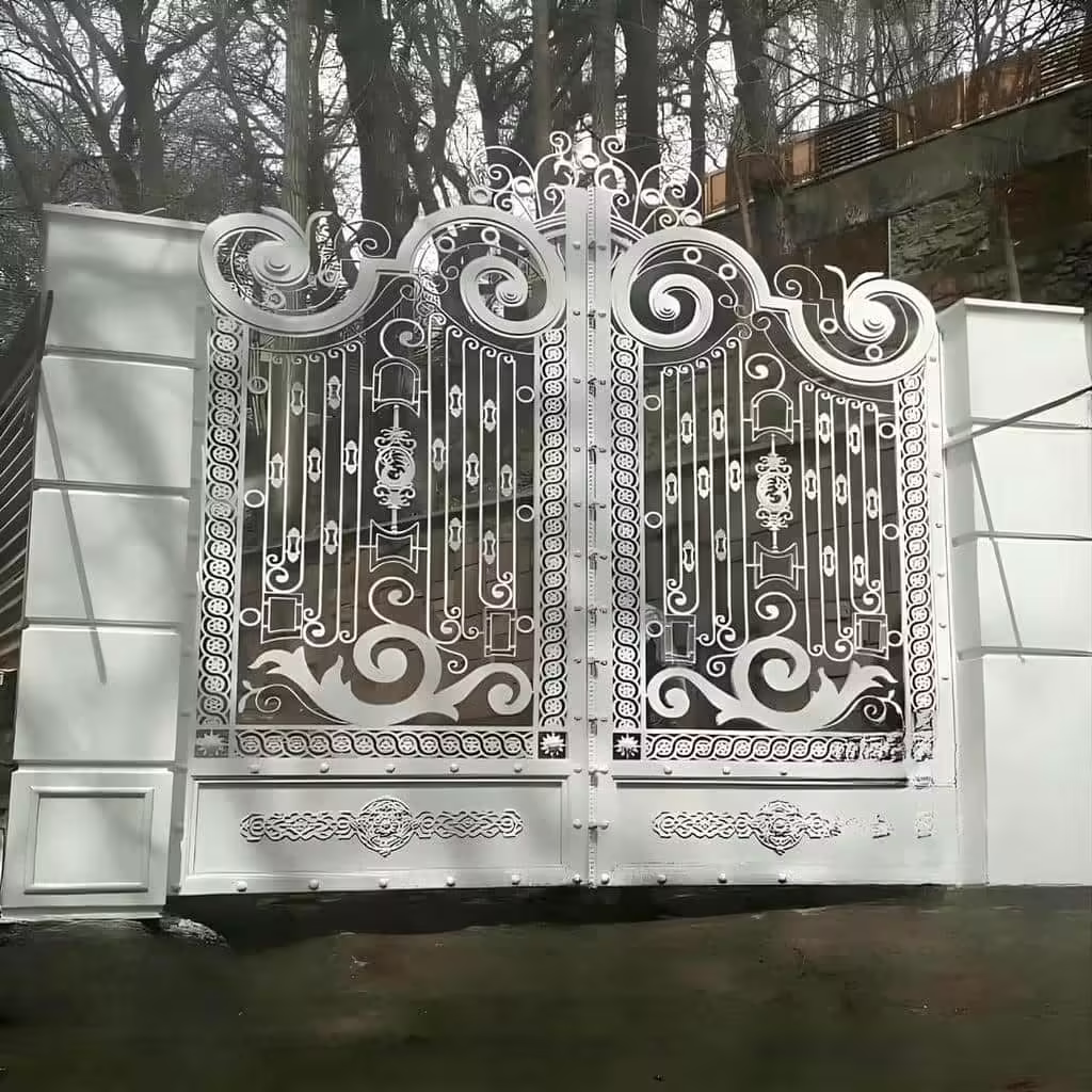 ایده درب ورودی ساختمان و آپارتمان لوکس برای نمای خارجی ضد زنگ