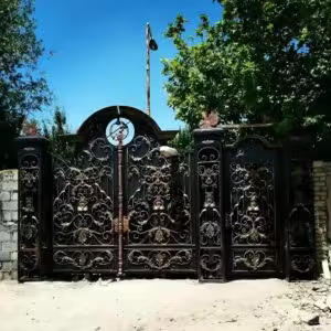 خرید درب حیاط آهنی شیک و مقاوم خرید درب حیاط آهنی شیک و مقاوم
