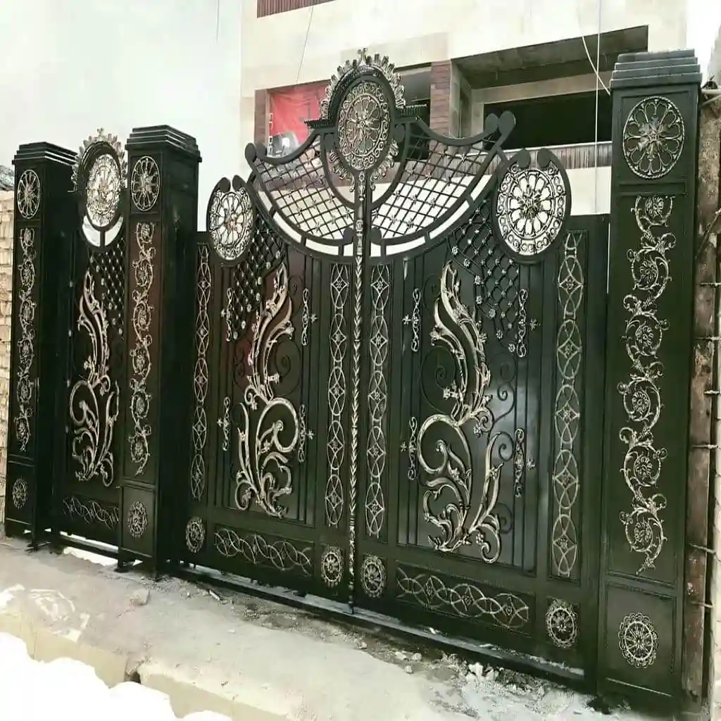 نصب درب حیاط آهنی جدید و ارزان