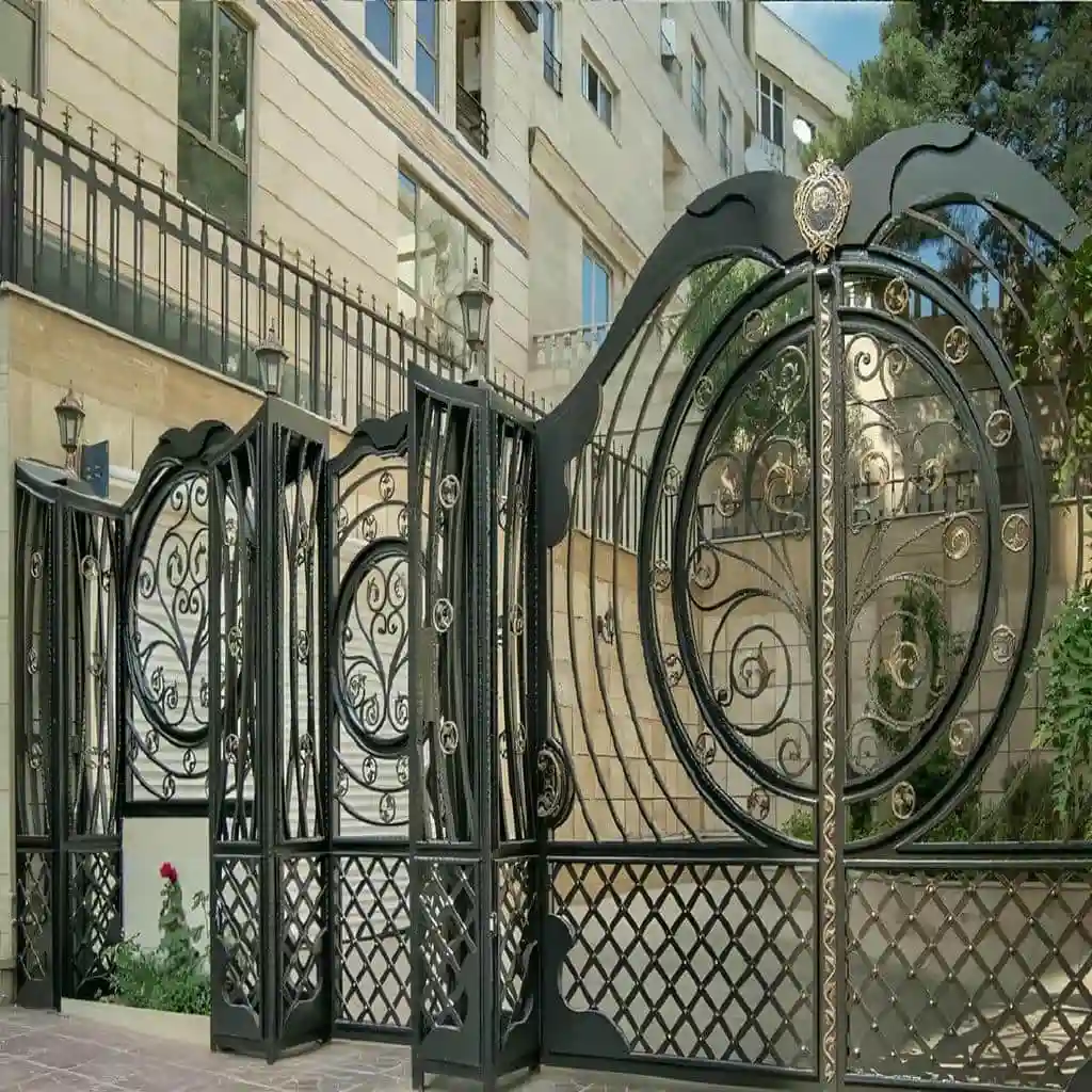 قیمت درب حیاط آهنی مدرن CNC