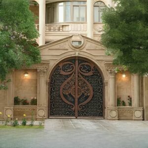 درب دسته گل 7 درب فلزی مدل دسته گل