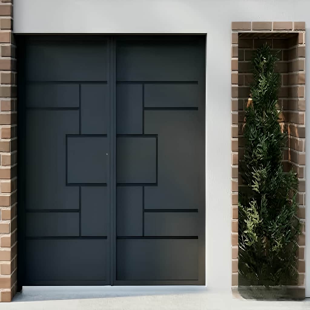 درب حیاط آهنی مدرن