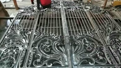 درب حیاط فرفورژه ویلا در ارومیه