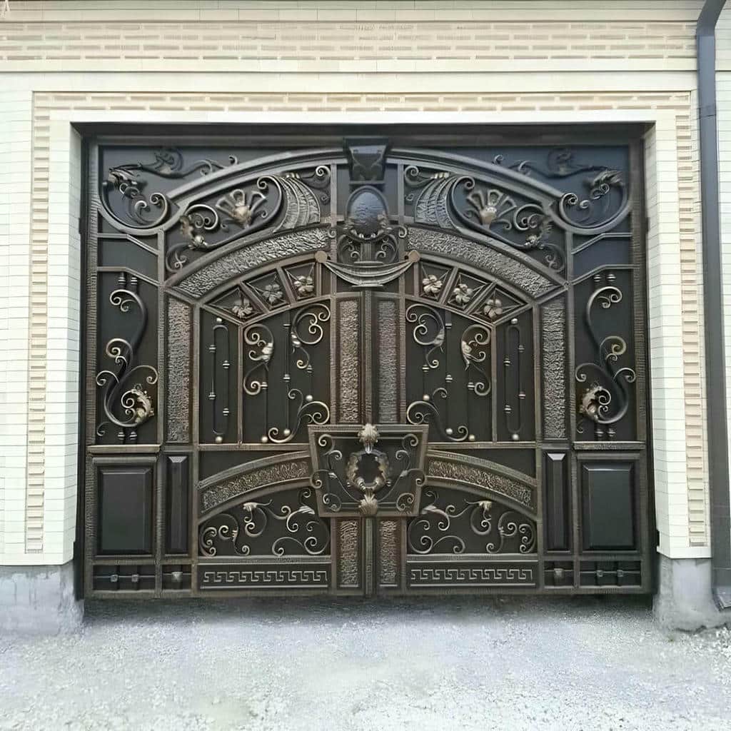 فروش درب حیاط فرفورژه ویلا مدرن در قائمشهر