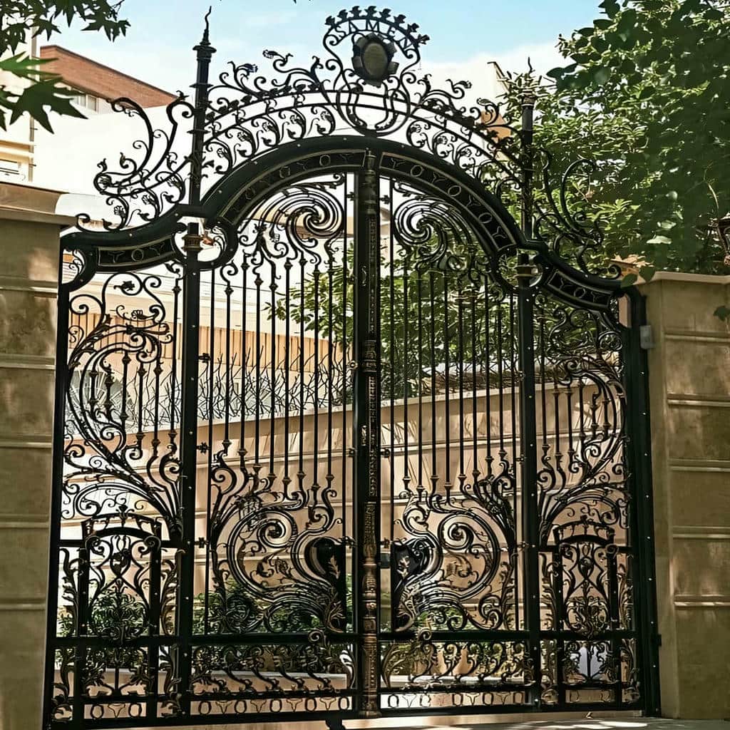 نصب درب فرفورژه ویلا باغ در استان خوزستان