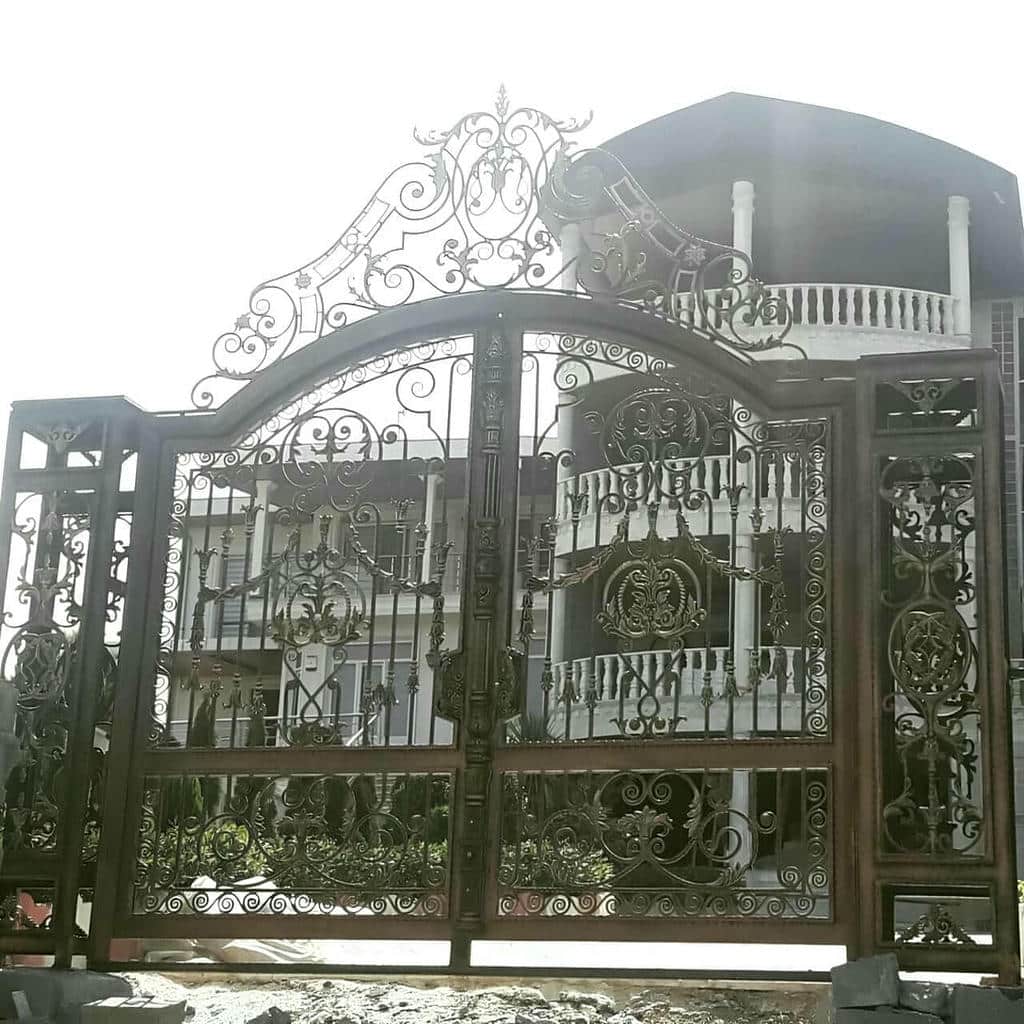 کارخانه درب حیاط فرفورژه ویلا پروفیل سنگین در ملارد