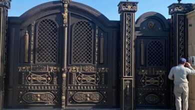 درب فرفورژه ویلا در کیش