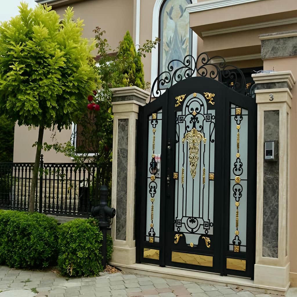 قیمت درب حیاط فرفورژه ویلا مدرن در بندرعباس
