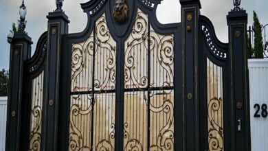 درب فرفورژه ویلا در بندر سیریک