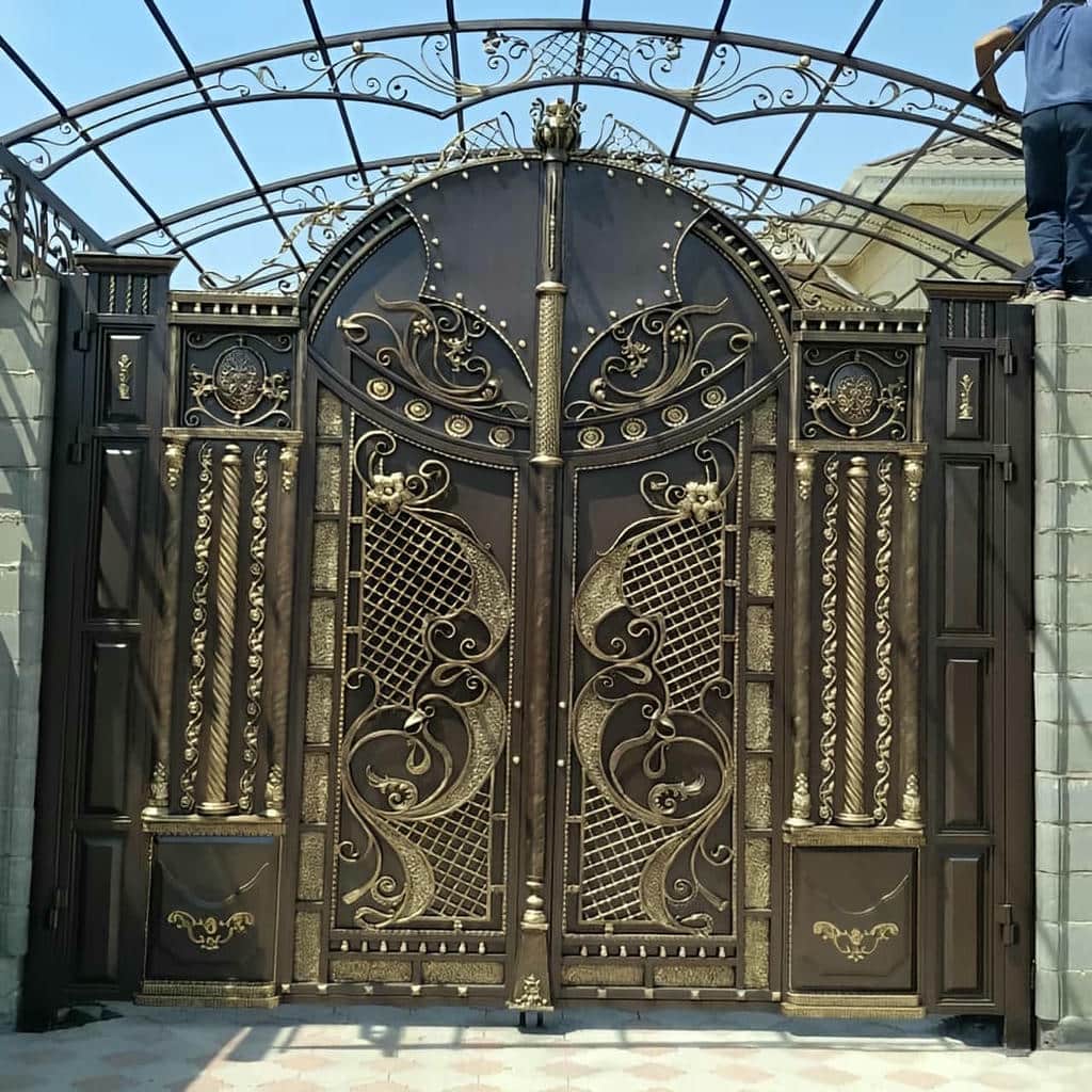 خرید درب فرفورژه ویلا ساده در استان خوزستان