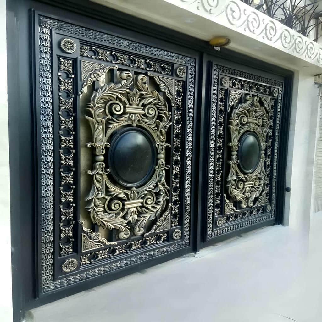 نصب درب فرفورژه ویلا باغ در استان گلستان