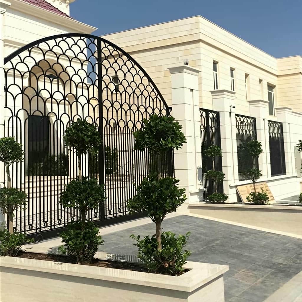 خرید درب حیاط فرفورژه ویلا پروفیل سنگین در ساری