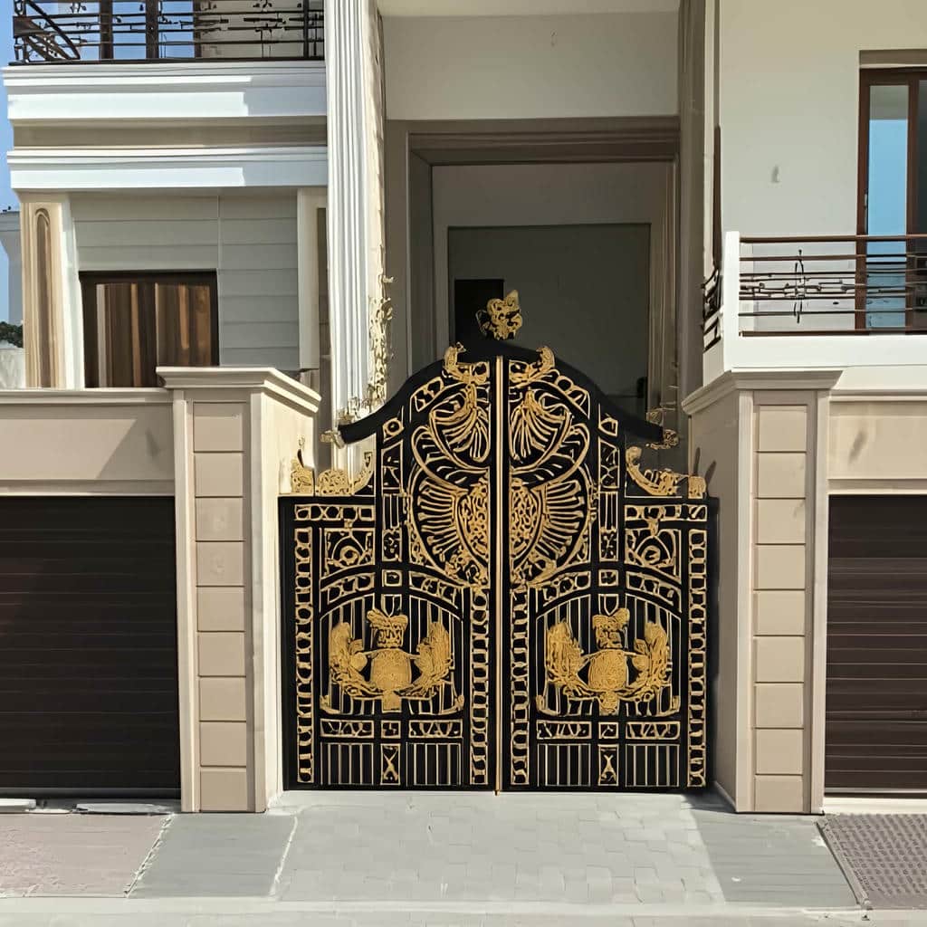 کارخانه درب فرفورژه ویلا رنگ کوره ای در بندر انزلی