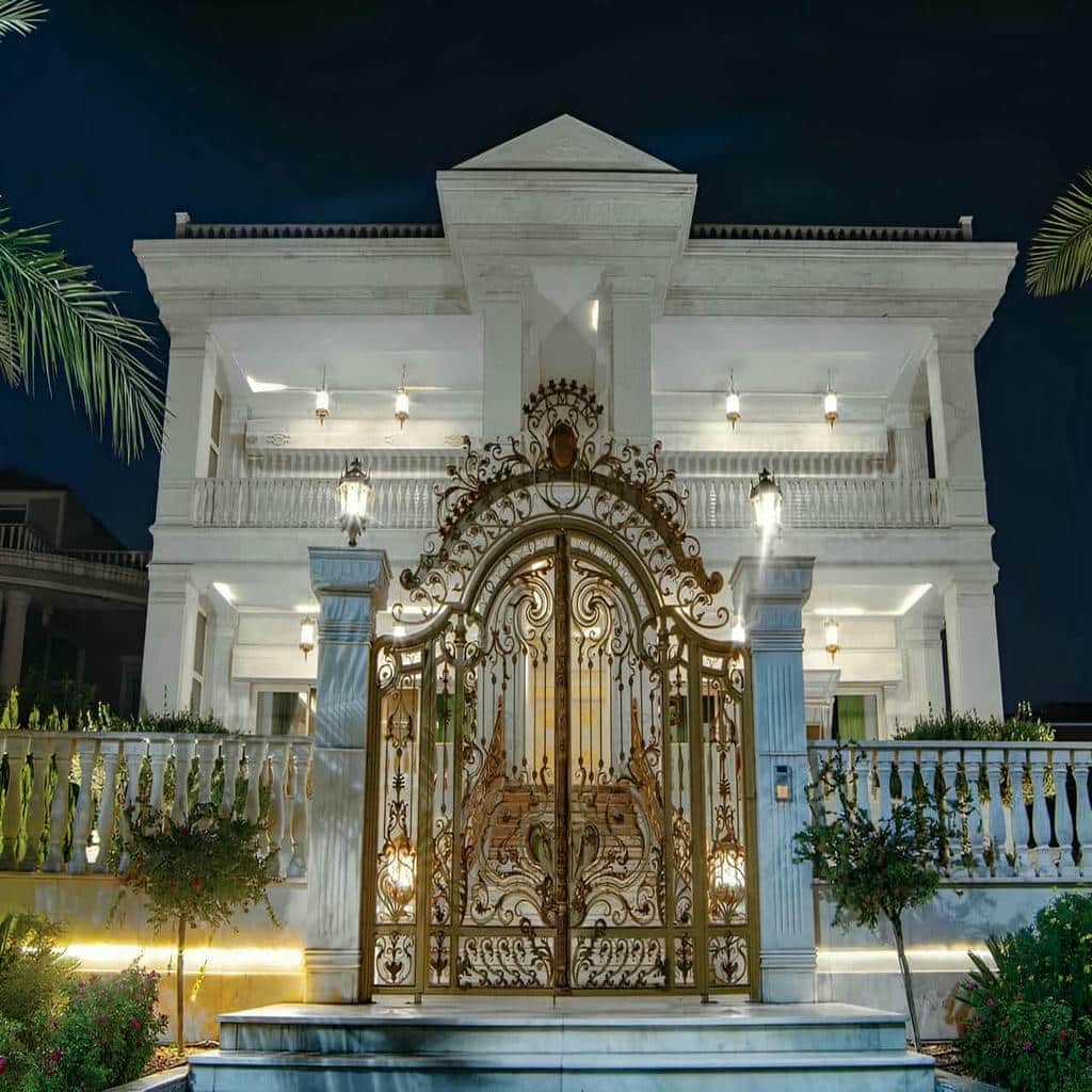 خرید درب حیاط فرفورژه ویلا بازدید دقیق در محمدشهر