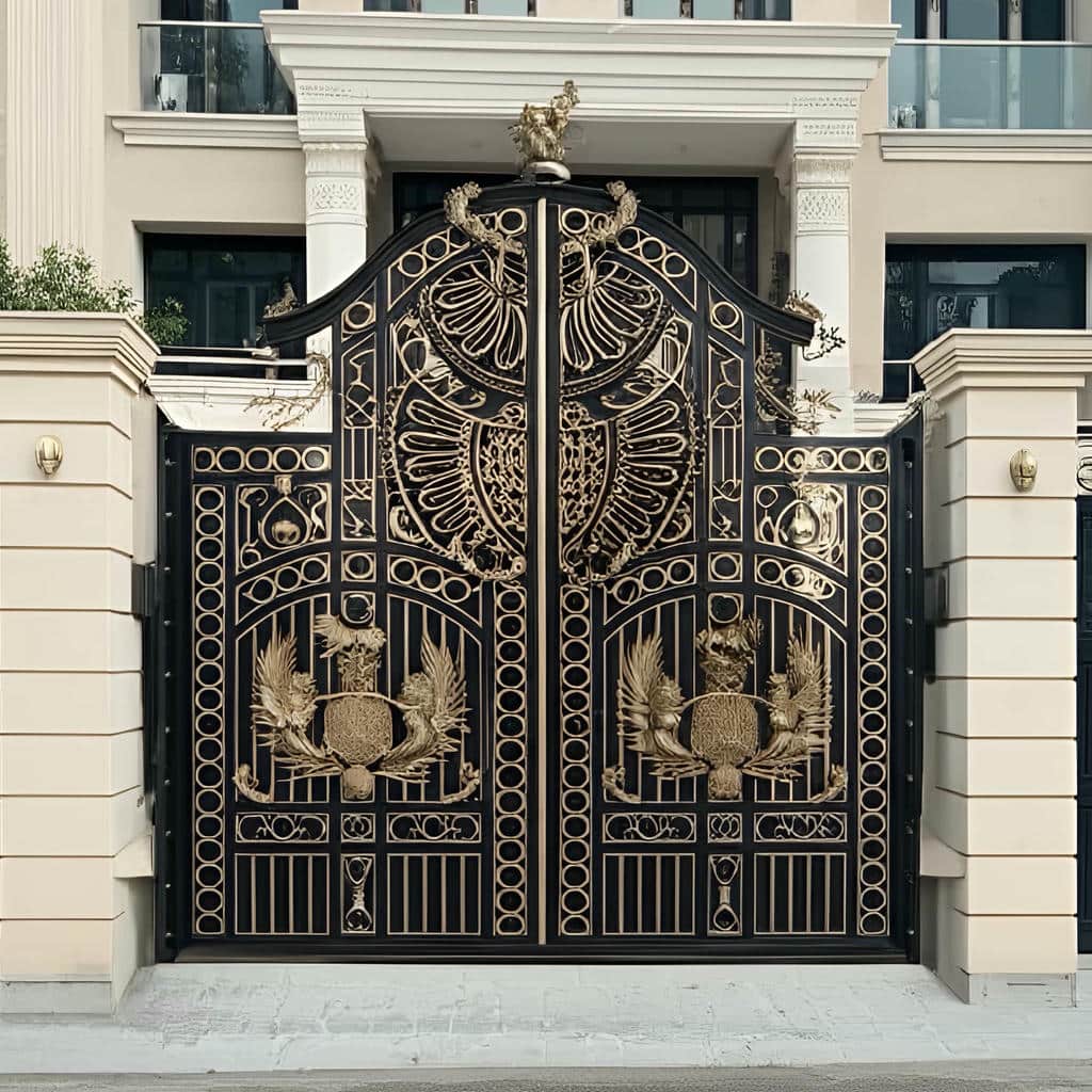 قیمت درب حیاط فرفورژه ویلا باغ در اروندکنار