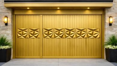 درب حیاط فرفورژه ویلا در محمودآباد