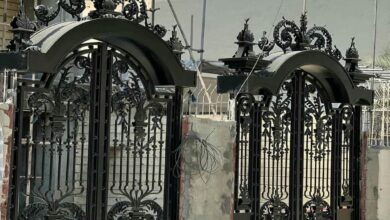 درب حیاط فرفورژه ویلا در فریدونکنار
