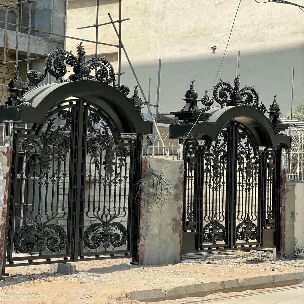 درب حیاط فرفورژه ویلا در فریدونکنار