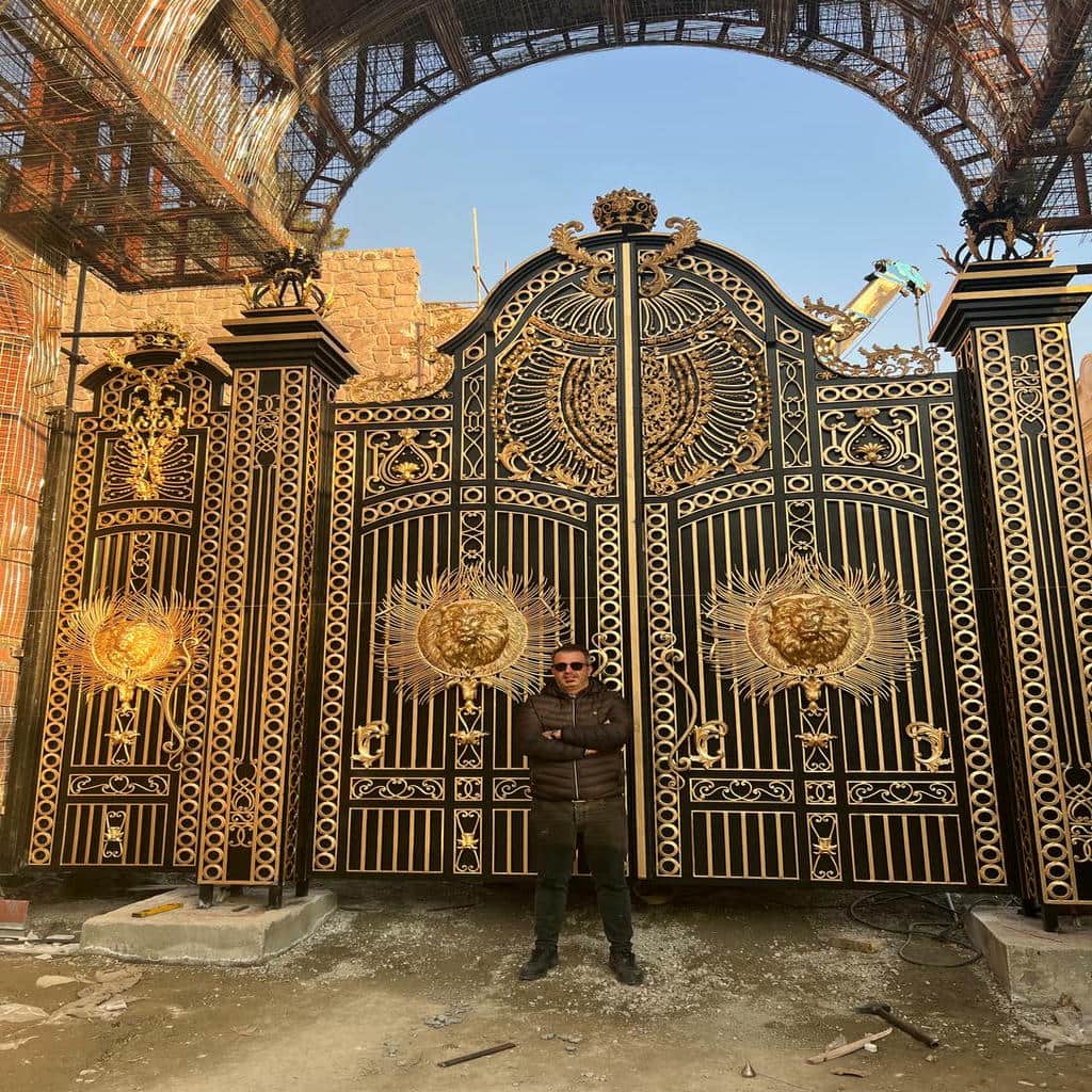 فروش درب فرفورژه ویلا دهانه دقیق در بندر چارک