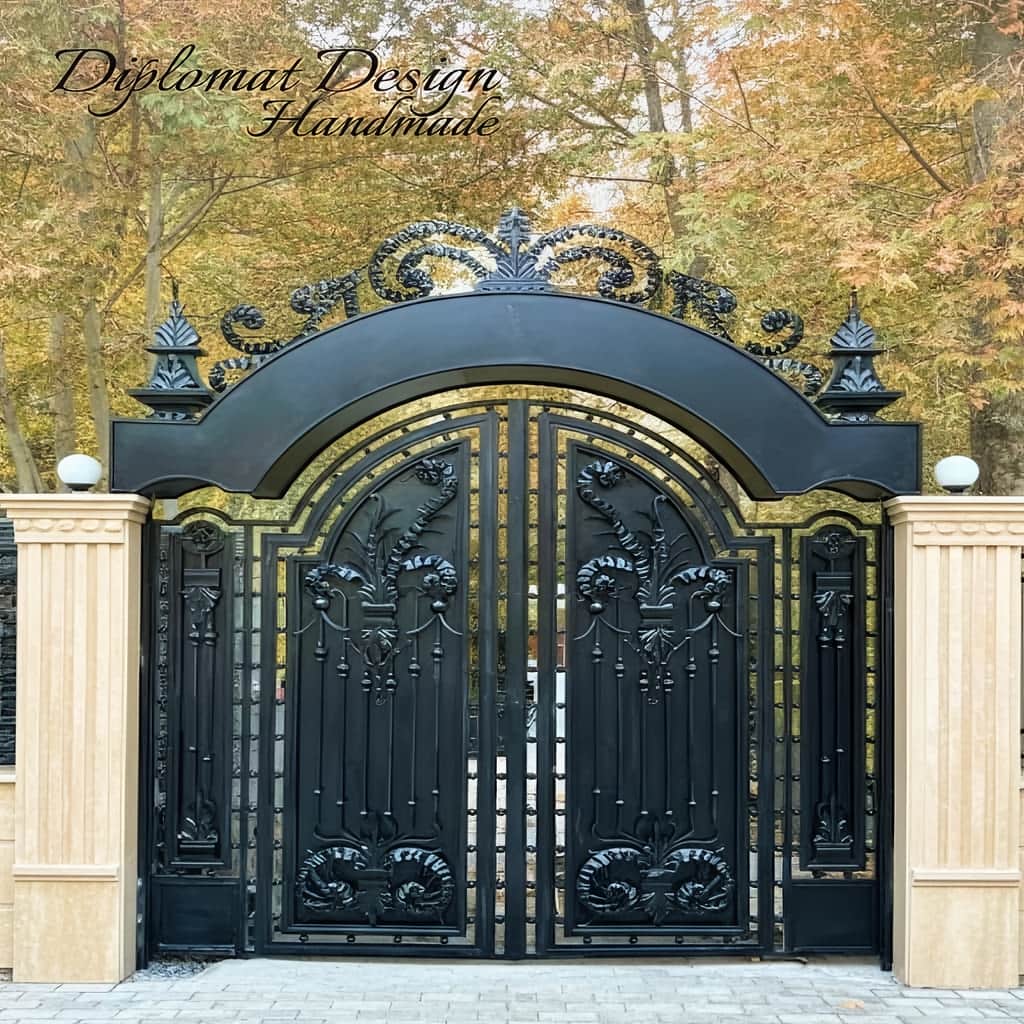 خرید درب فرفورژه ویلا لولای مقاوم در بندر سیریک