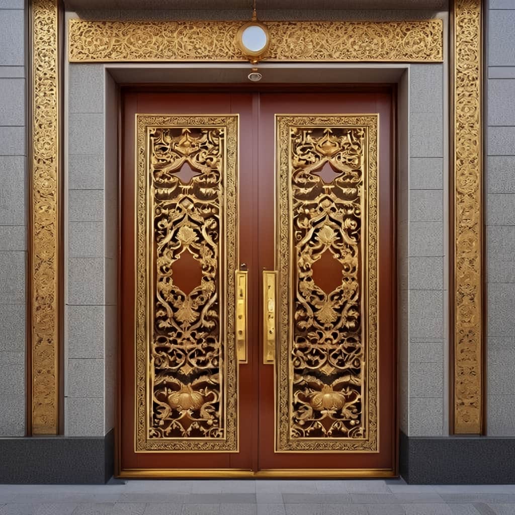 فروش درب حیاط فرفورژه ویلا باغی در فشم