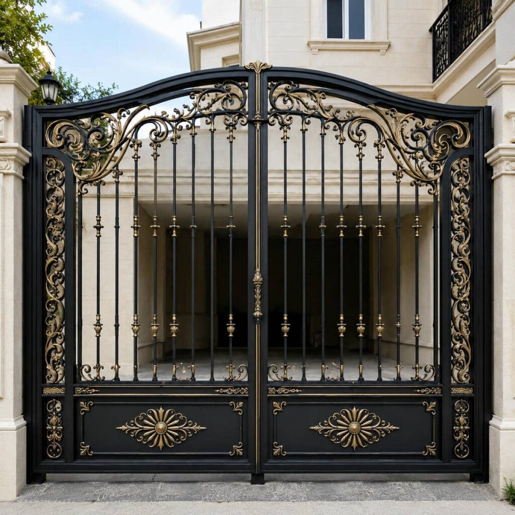 خدمات درب حیاط لولایی ستون دار برای بررسی محل